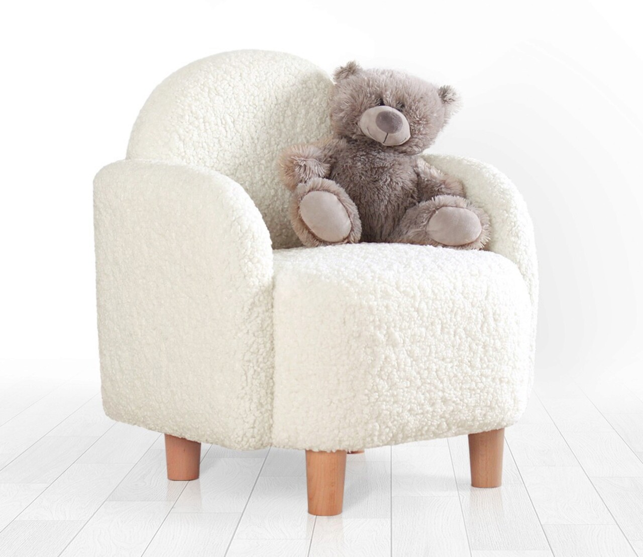 Fotoliu pentru copii, Atelier del Sofa, 209FLF1116, Alb - imagine 7